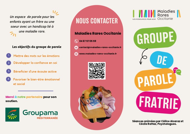 Groupe de parole fratrie maladie rare