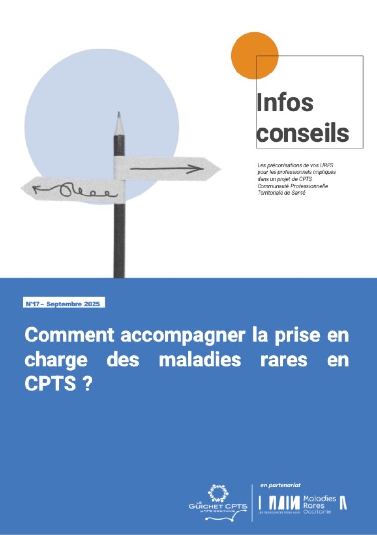 Fiche Infos Conseils : Comment accompagner la prise en charge des maladies rares en CPTS ?